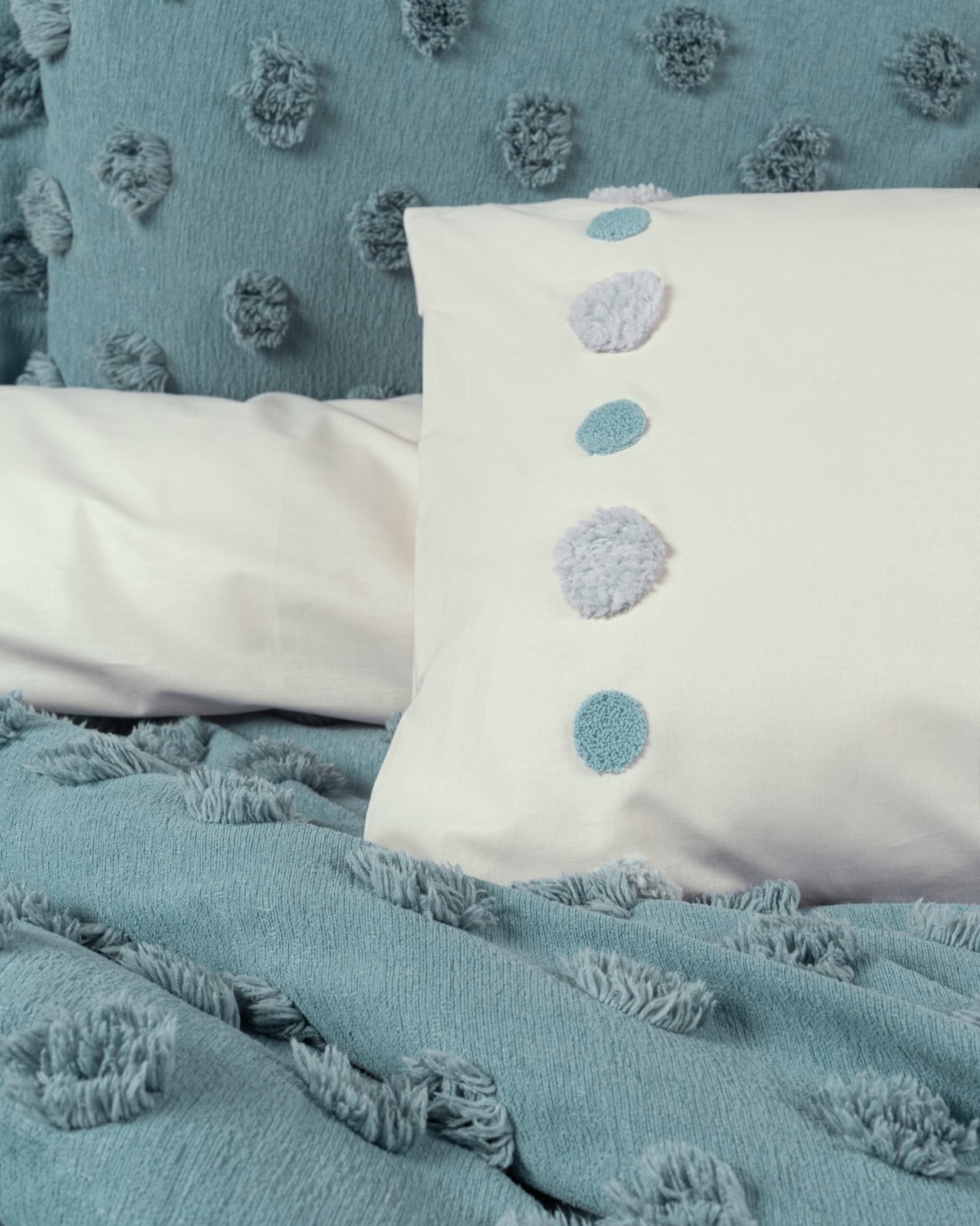 Cotton Box Limi Çift Kişilik Yatak Örtülü Nevresim Takımı Aldo Mint