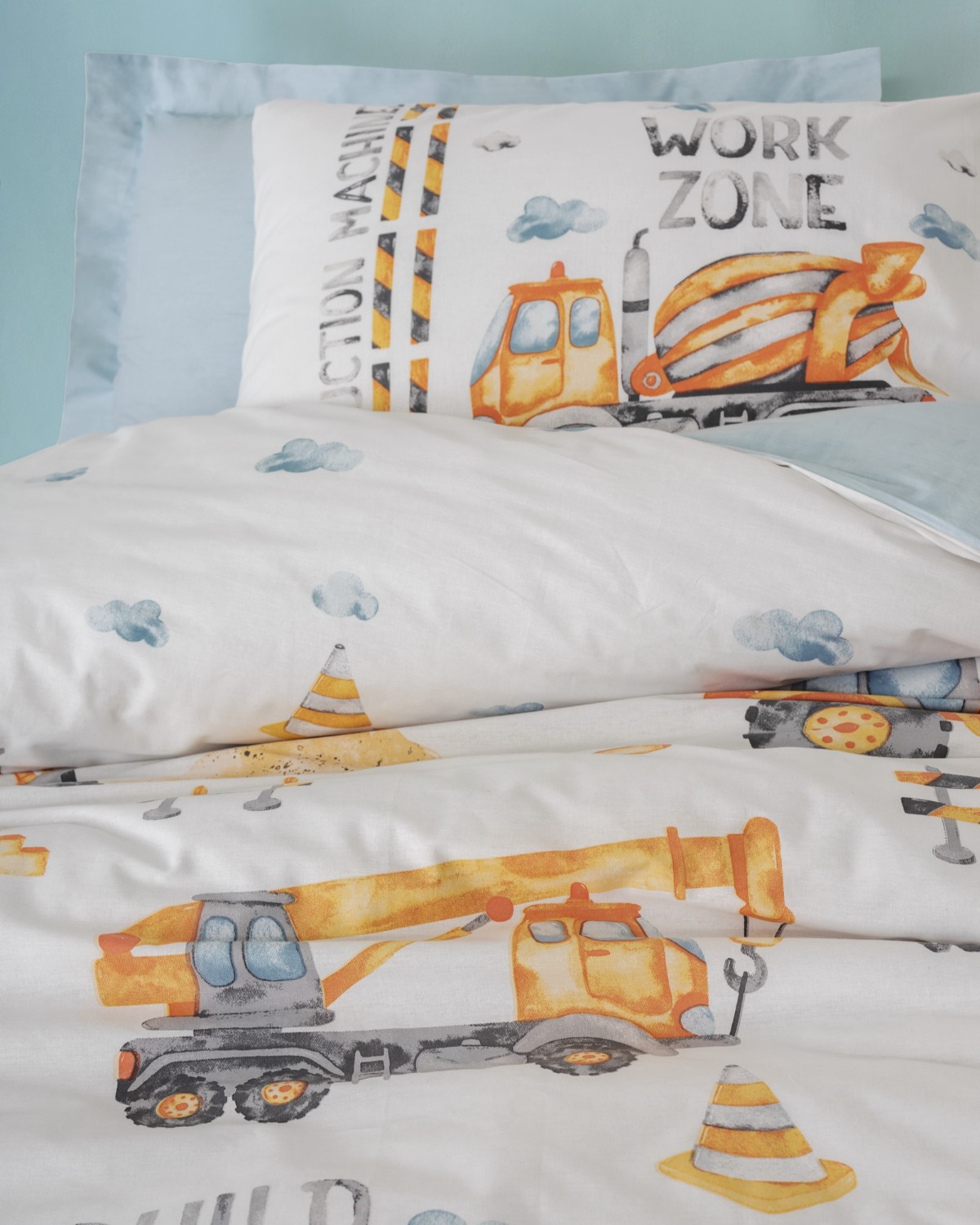 Cotton Box Junior Tek Kişilik Nevresim Takımı Buildo Mavi