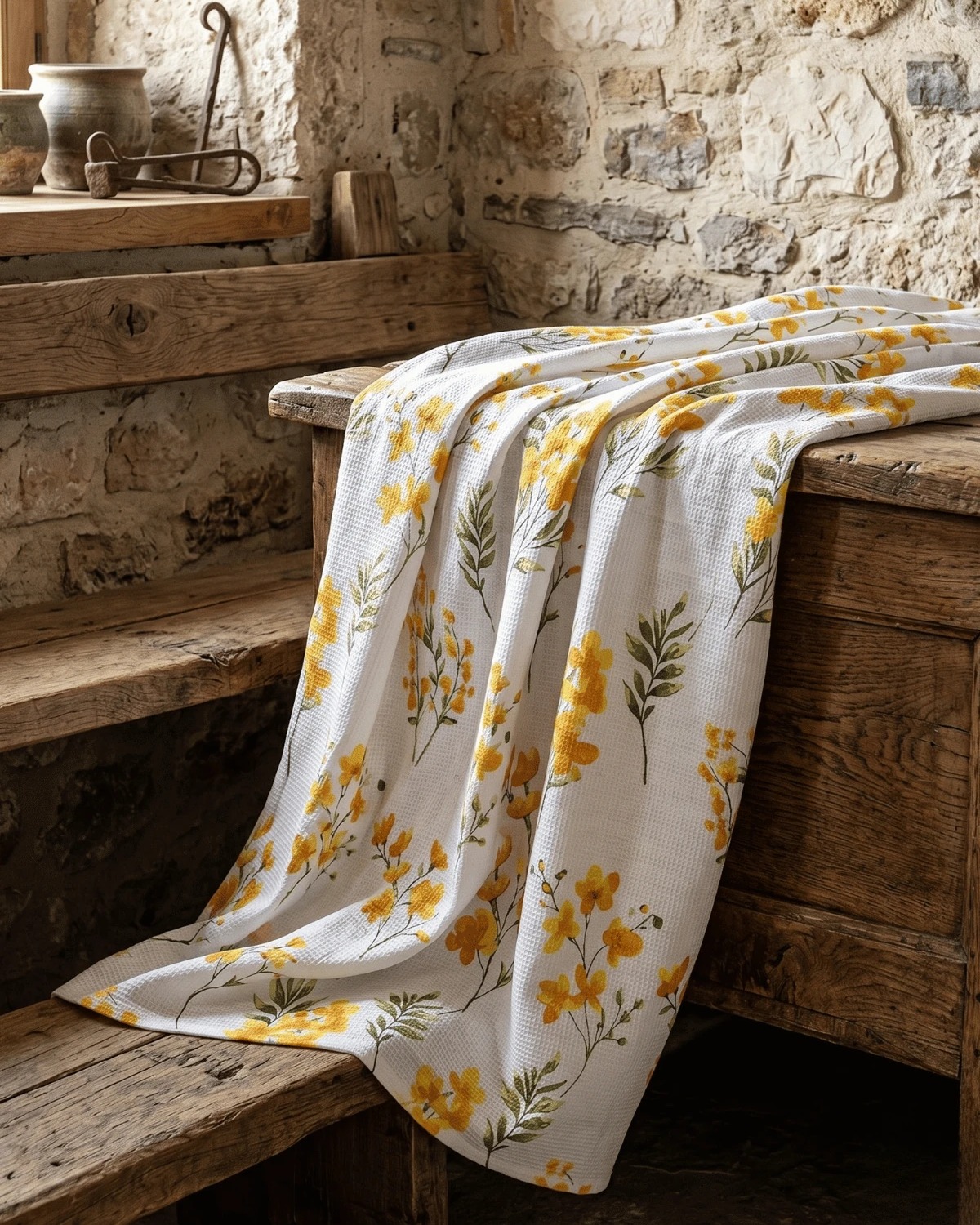 Cotton Collection Çift Kişilik Pike Daisy