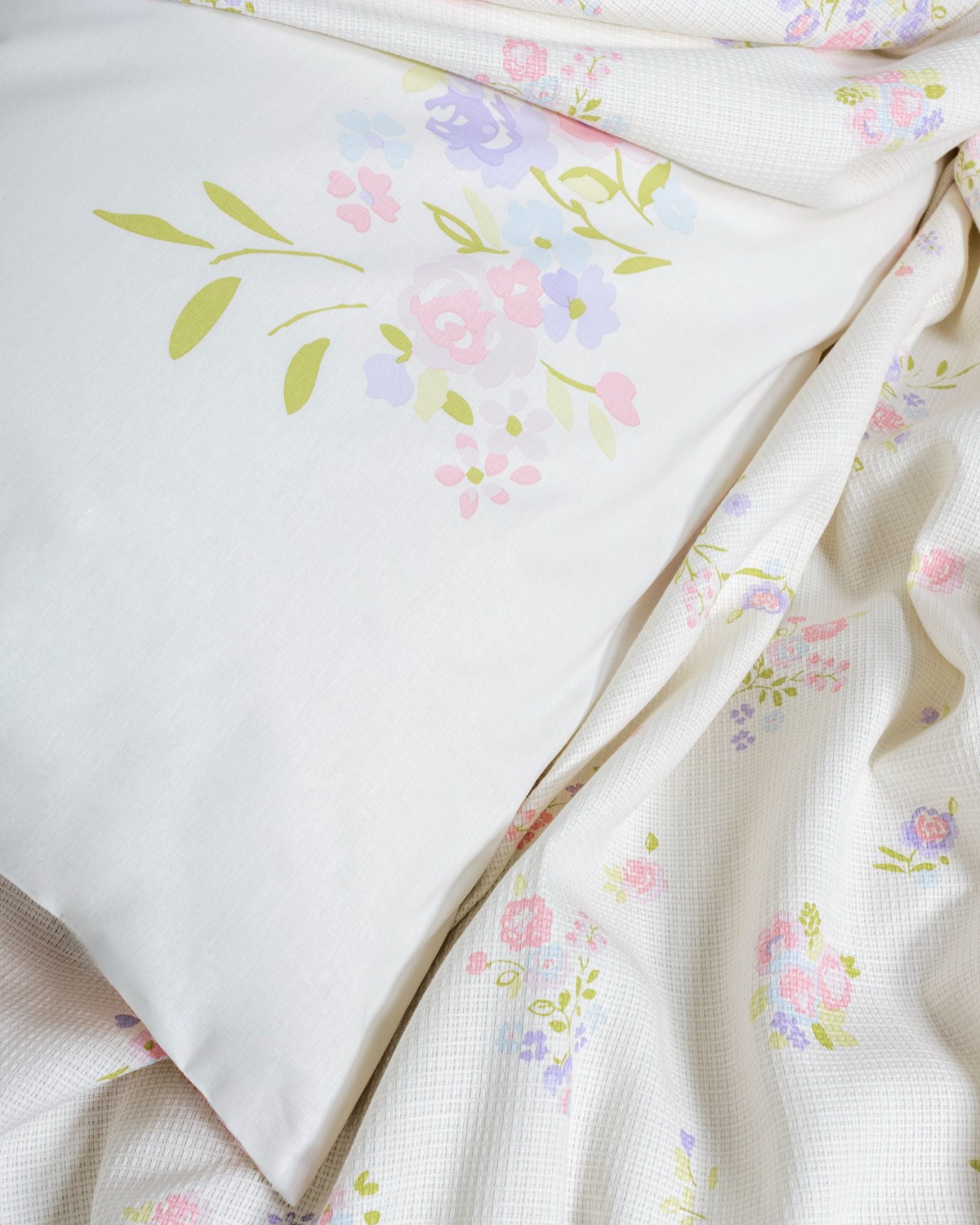 Cotton Box Estiva Çift Kişilik Pike Takımı Petal Pembe