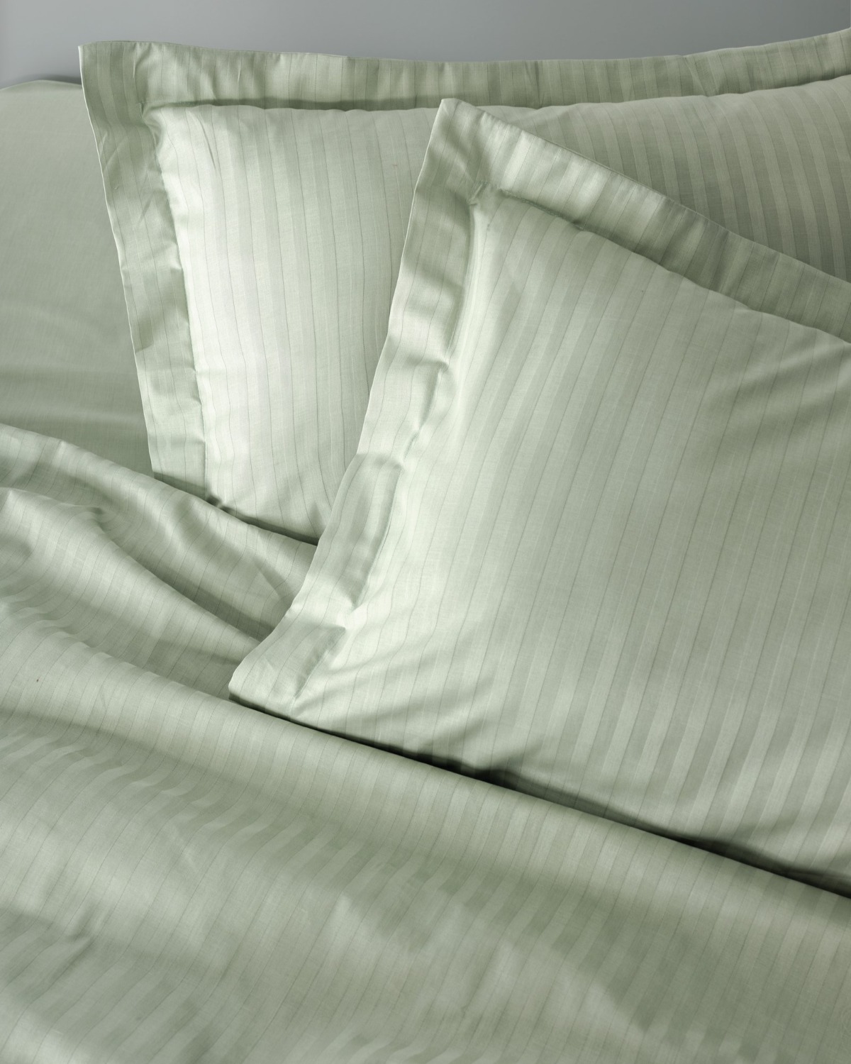 Cotton Box Elegant Stripe Saten Çift Kişilik Nevresim Takımı Adaçayı
