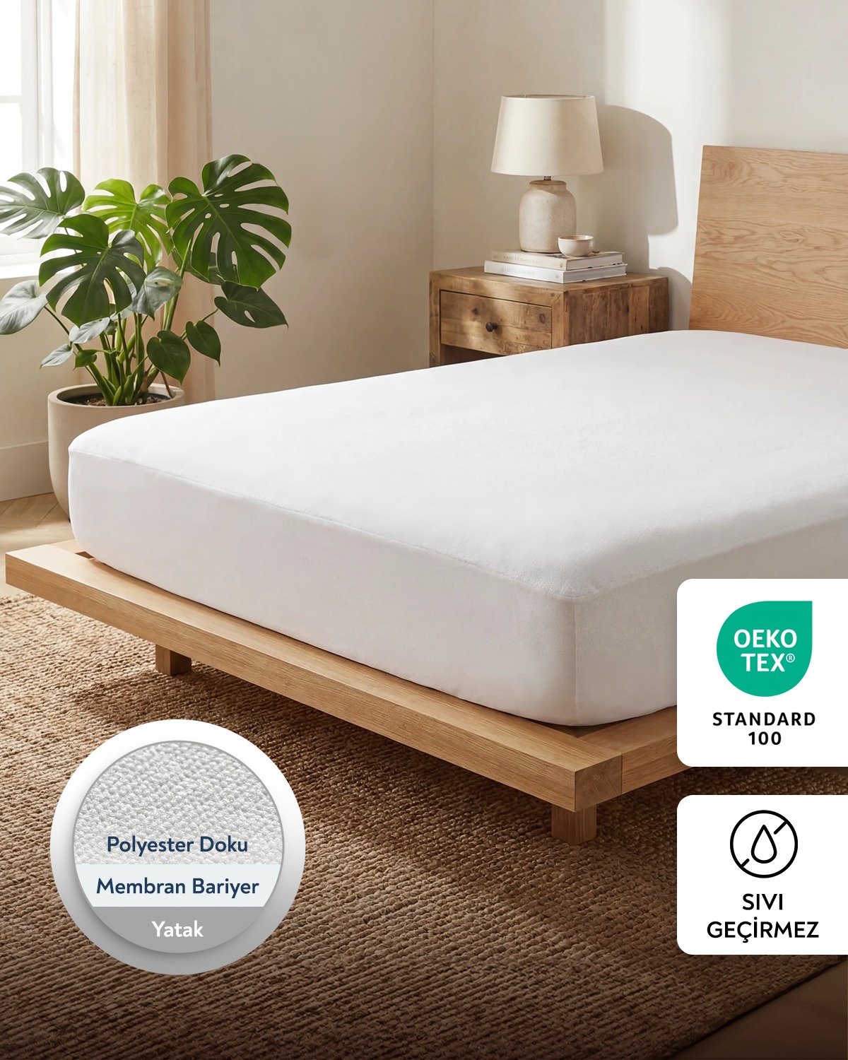 100% Polyester Micro Waterproof Mattress Protector