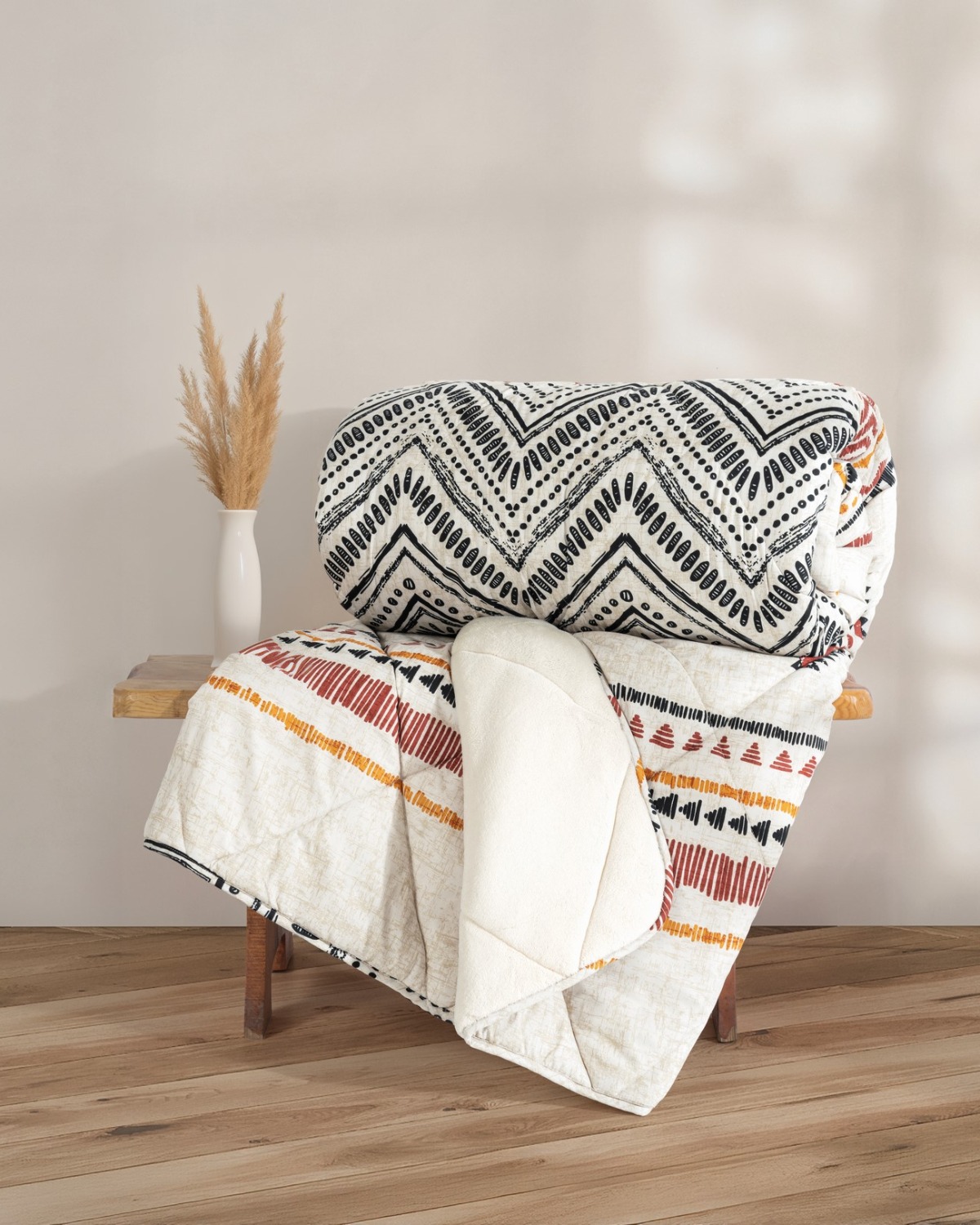 Cotton Box Velvet Çift Kişilik Yorgan Felix Bej 195x215 cm