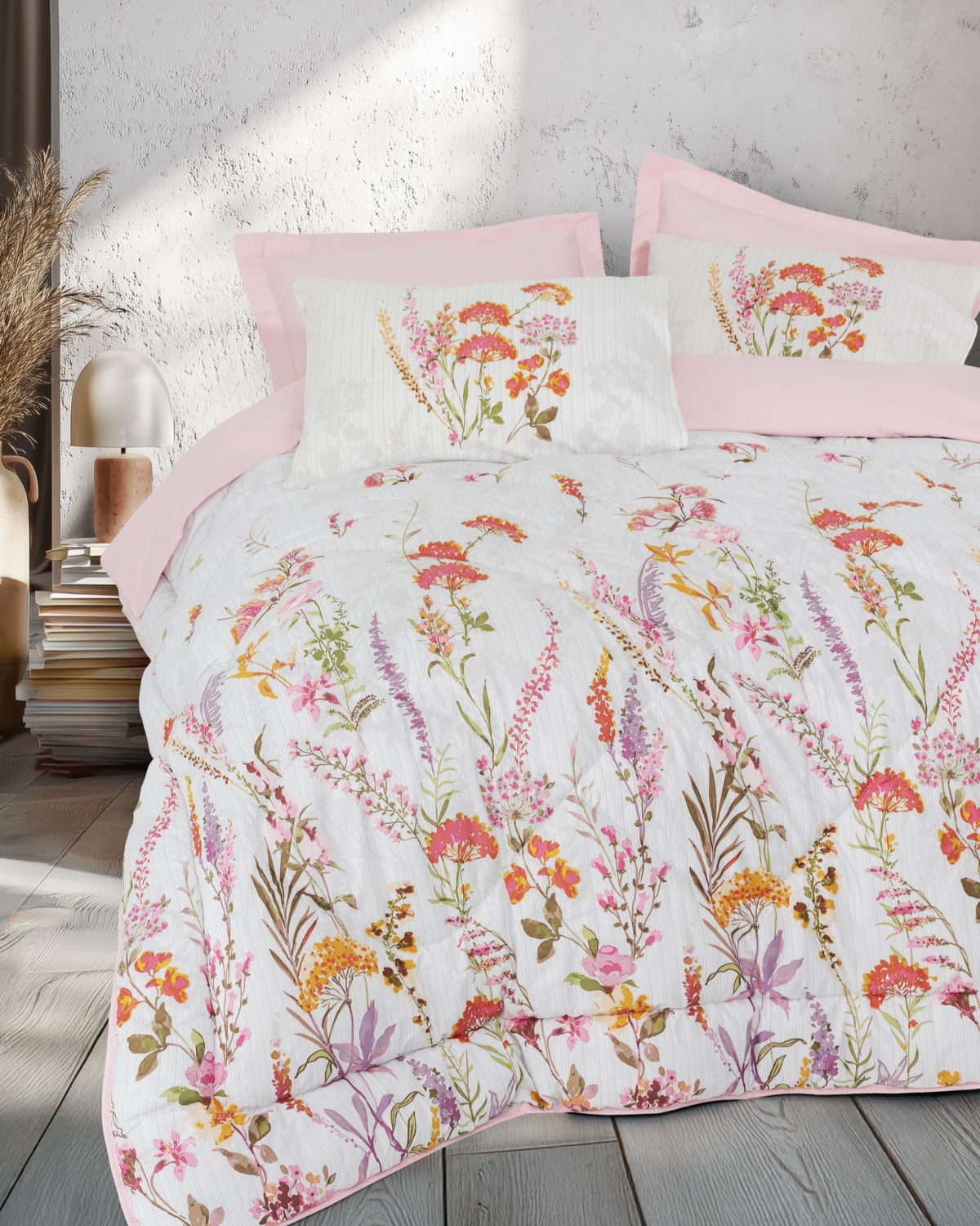 Cotton Box Tek Kişilik Uyku Seti Lilura Pembe
