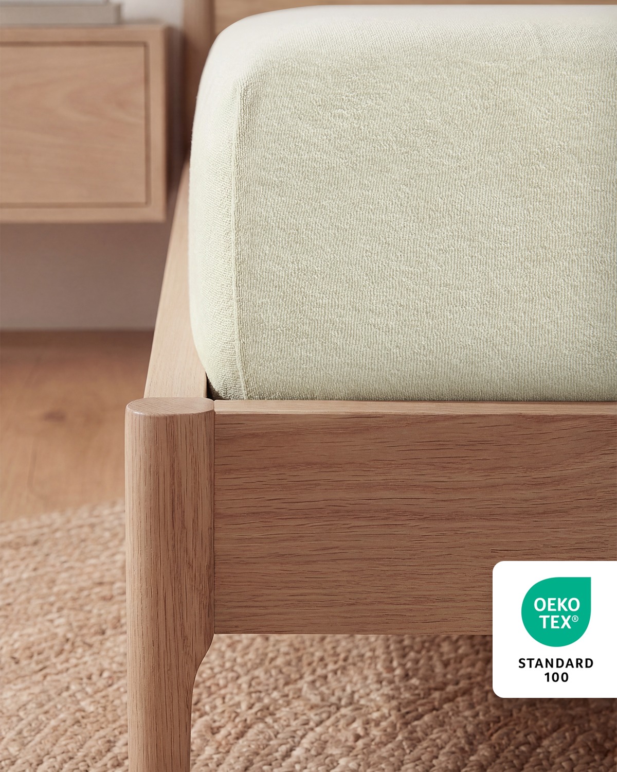 80% Cotton 20% Polyester Terry Cloth (Frotte) Fitted Sheet