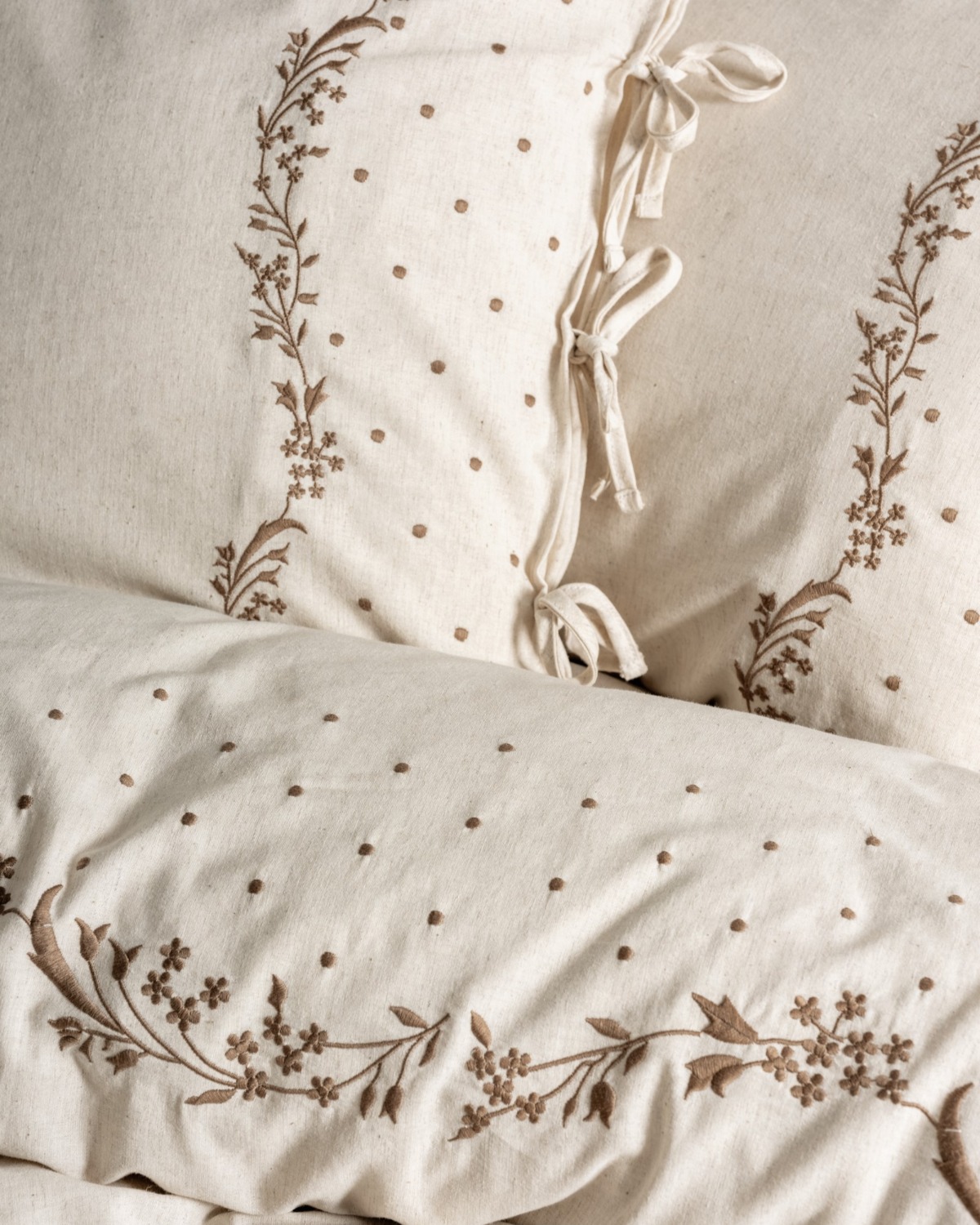 Cotton Box Cotton Keten Çift Kişilik Nevresim Takımı Pelias