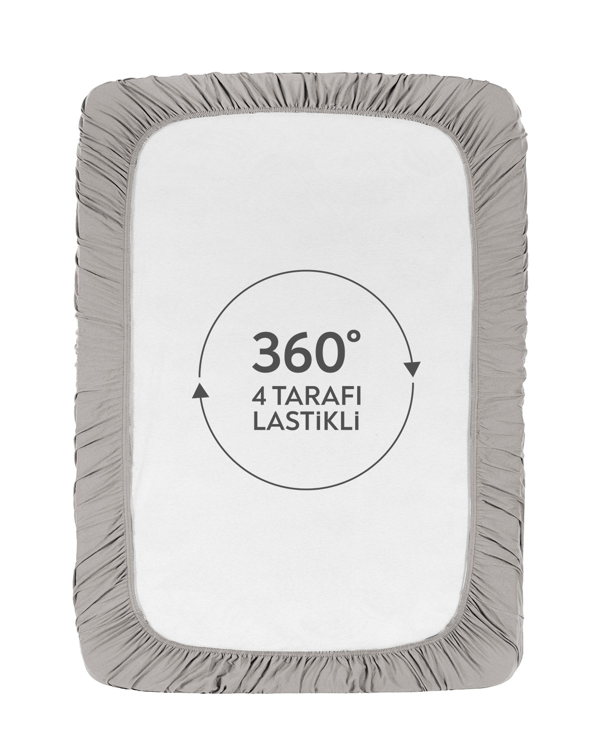 50% Cotton 50% Polyester Terry Cloth (Frotte) Fitted Sheet