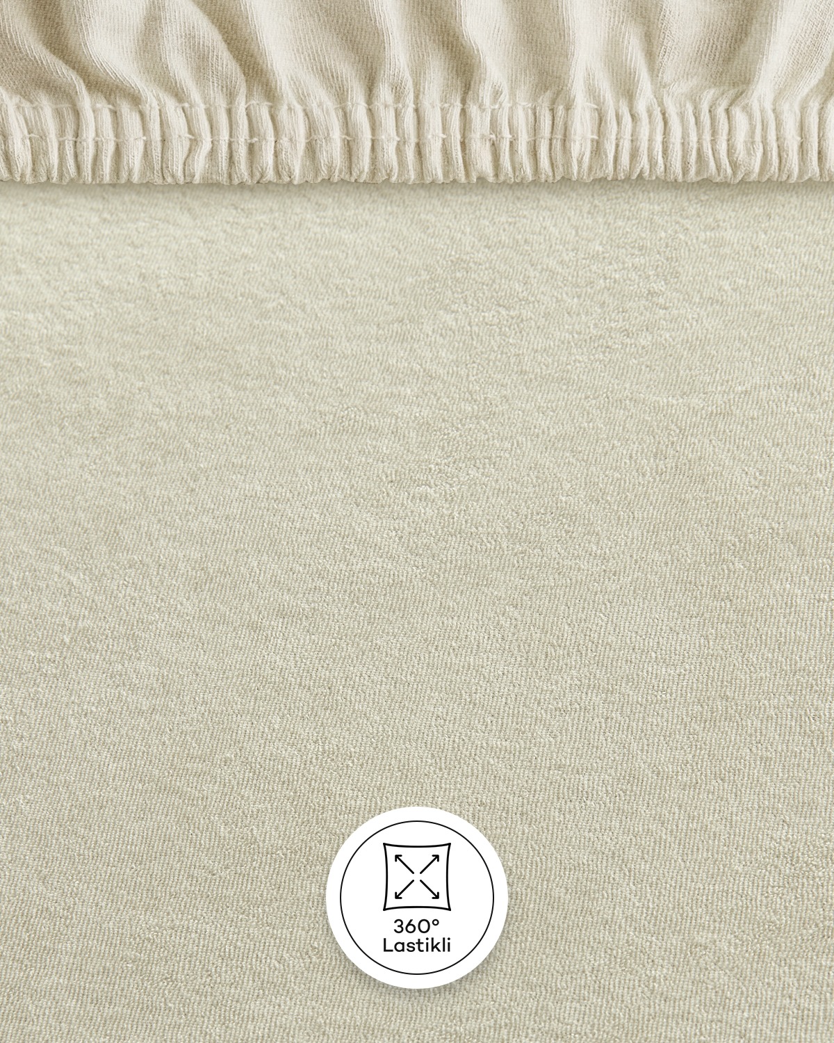 80% Cotton 20% Polyester Terry Cloth (Frotte) Fitted Sheet