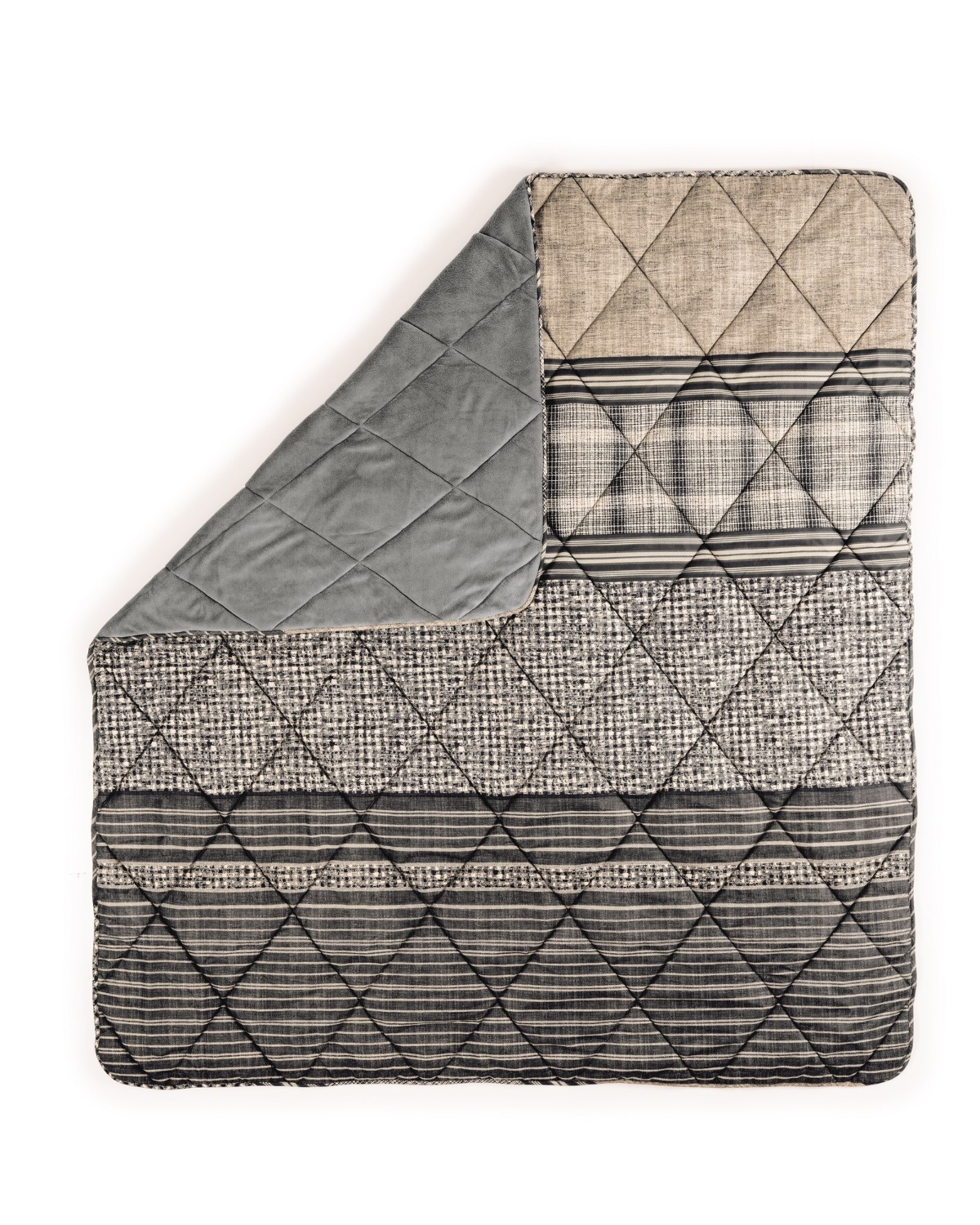 Cotton Box Velvet Çift Kişilik Yorgan Timbre Antrasit 195x215 cm
