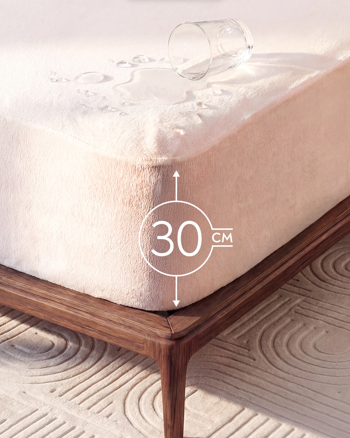 80% Cotton 20% Polyester Waterproof Mattress Protector