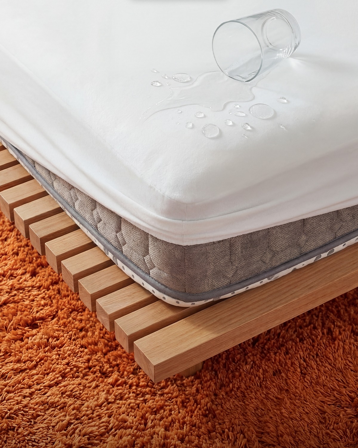100% Polyester Micro Waterproof Mattress Protector