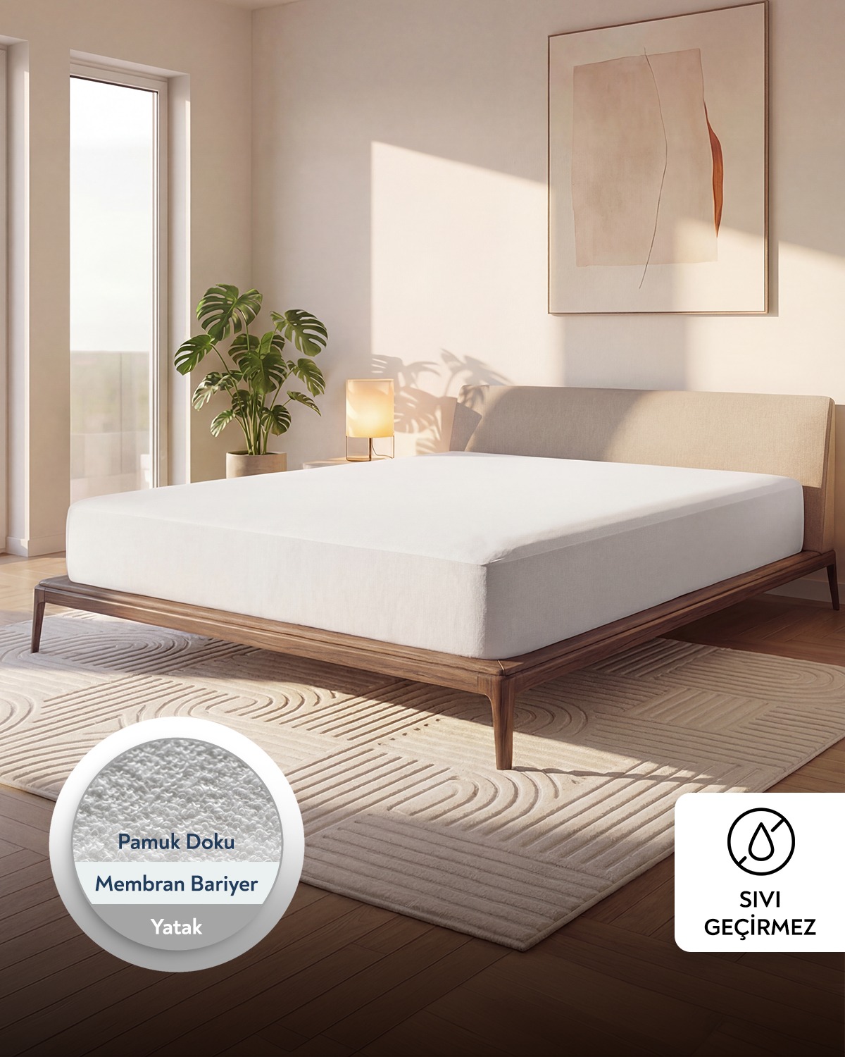 80% Cotton 20% Polyester Waterproof Mattress Protector