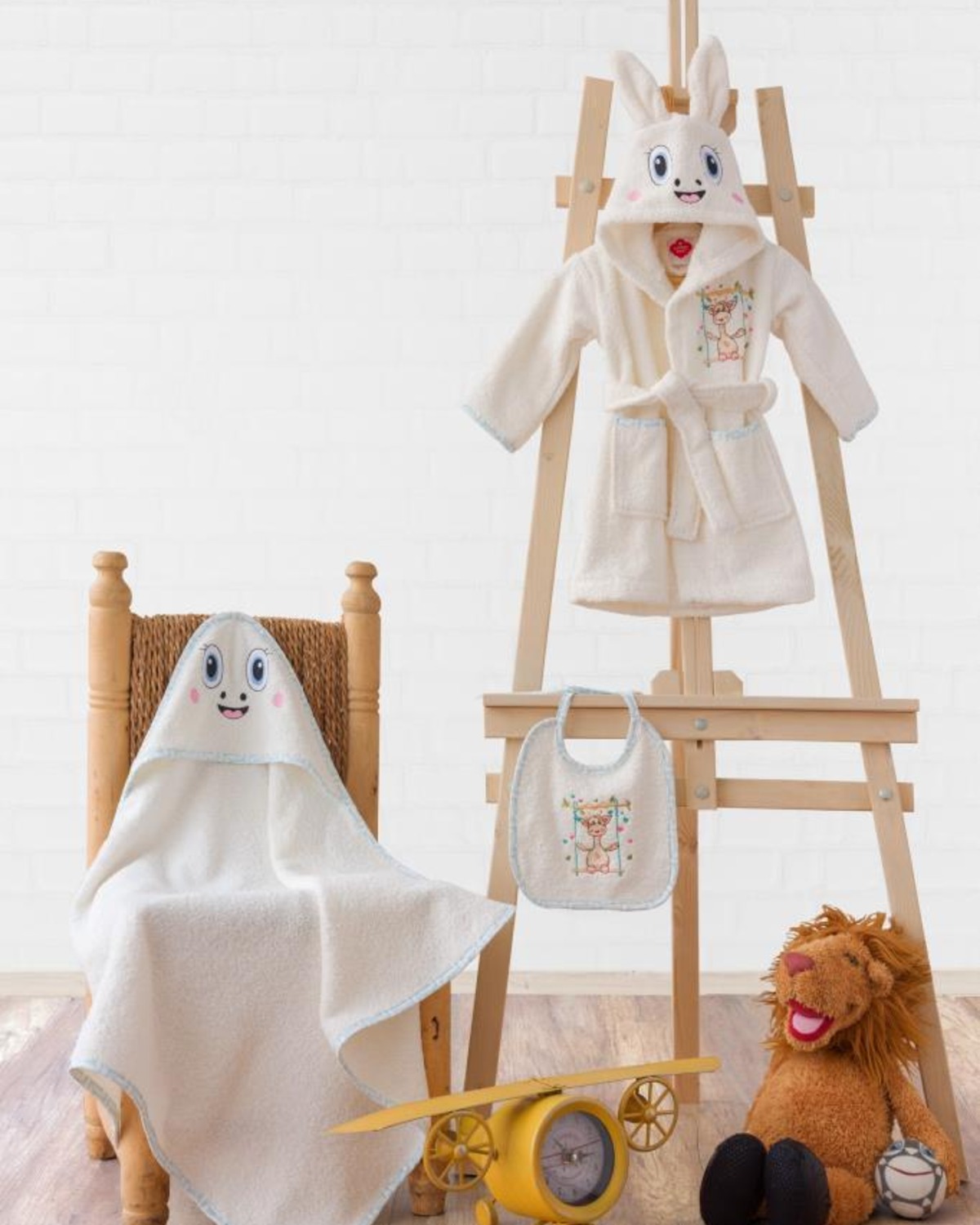 Cotton Box Bebek Banyo Seti Zürafa Krem