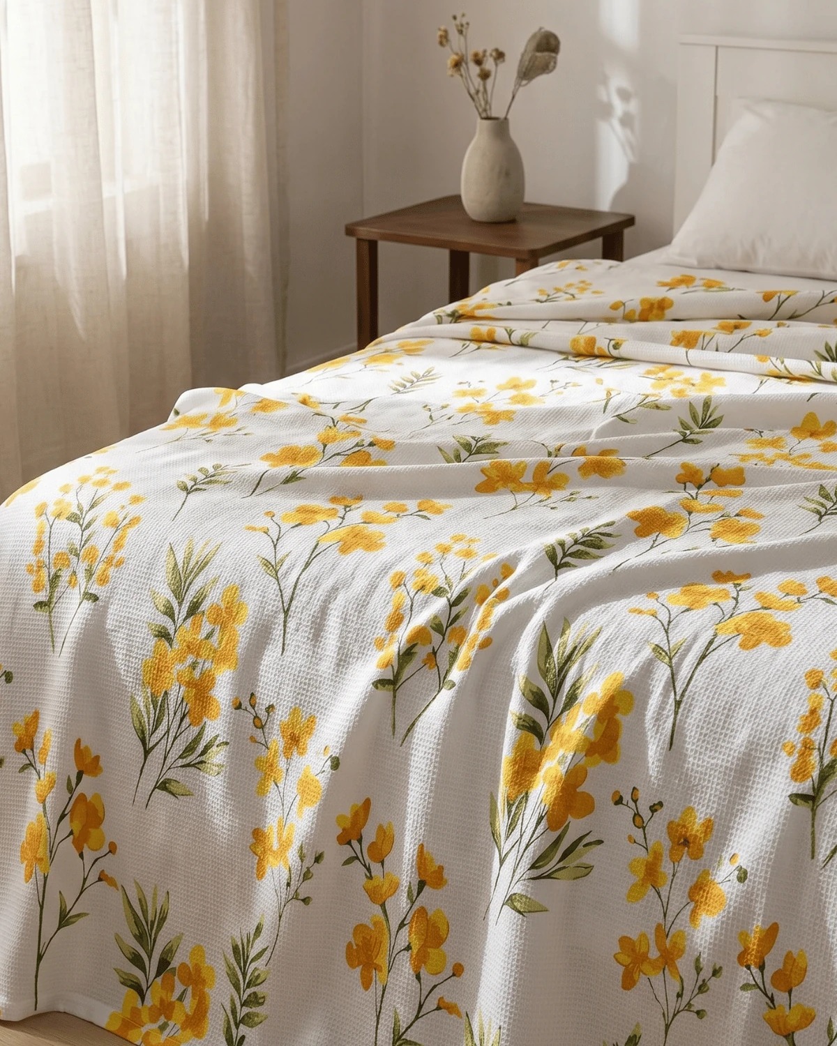 Cotton Collection Çift Kişilik Pike Daisy