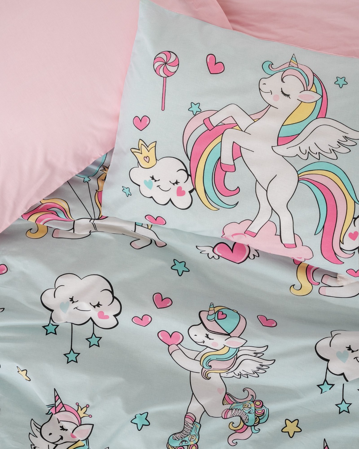 Cotton Box Junior Tek Kişilik Nevresim Takımı Twinka Pembe
