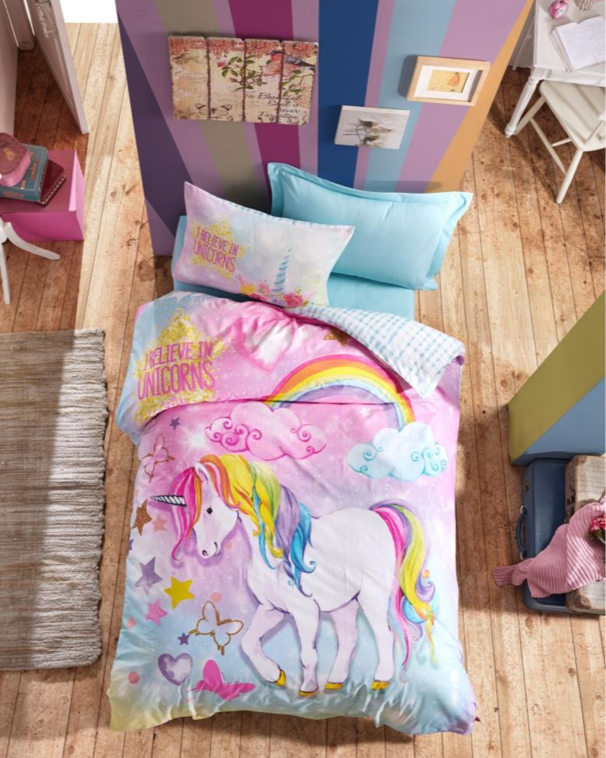 Cotton Box Junior Tek Kişilik Nevresim Takımı Dream Mint