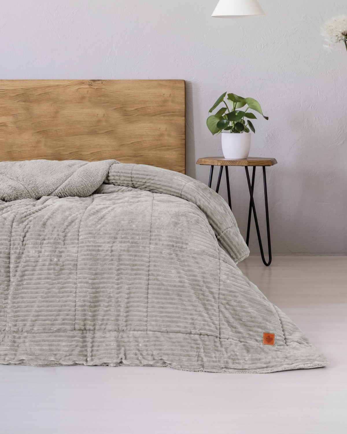 Cotton Box Wave Çift Kişilik Yorgan Gri 195x215 cm