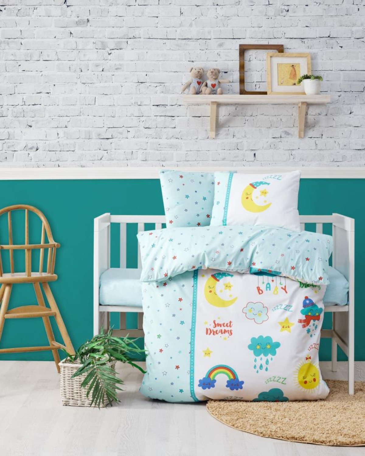 Cotton Box Bebek Nevresim Takımı Tatlı Rüyalar Mint