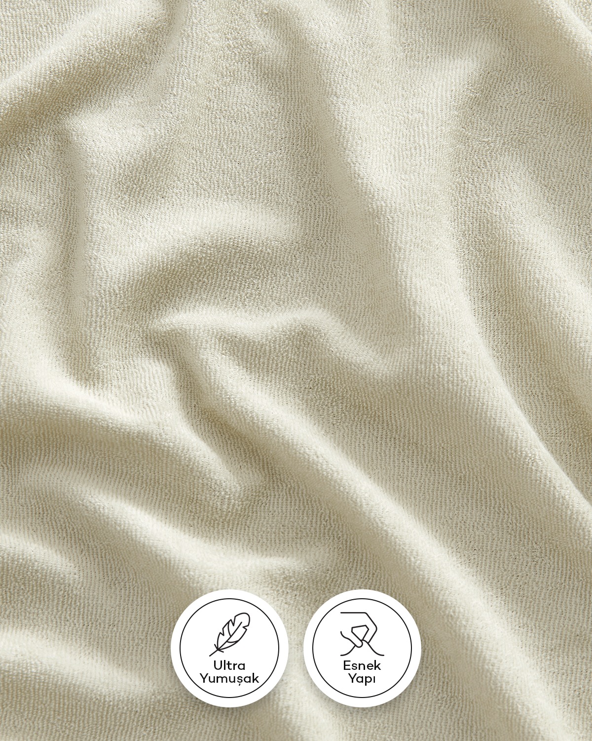 80% Cotton 20% Polyester Terry Cloth (Frotte) Fitted Sheet