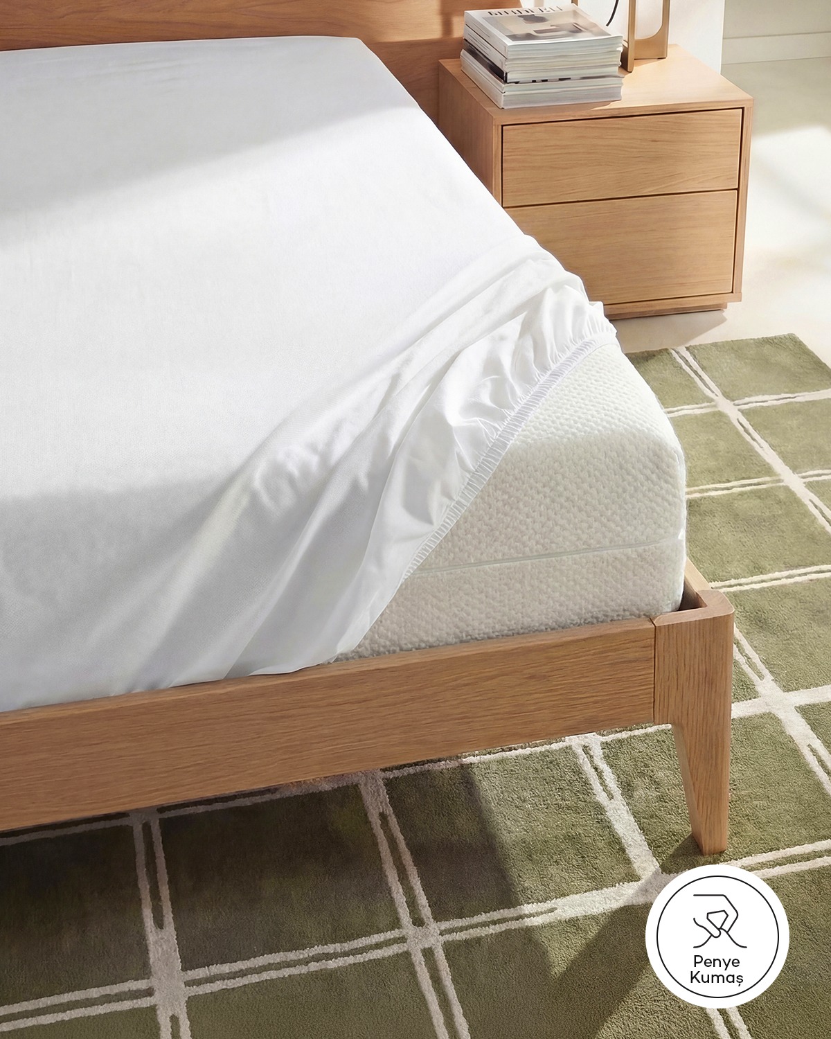 100% Cotton Single Jersey Fitted Sheet