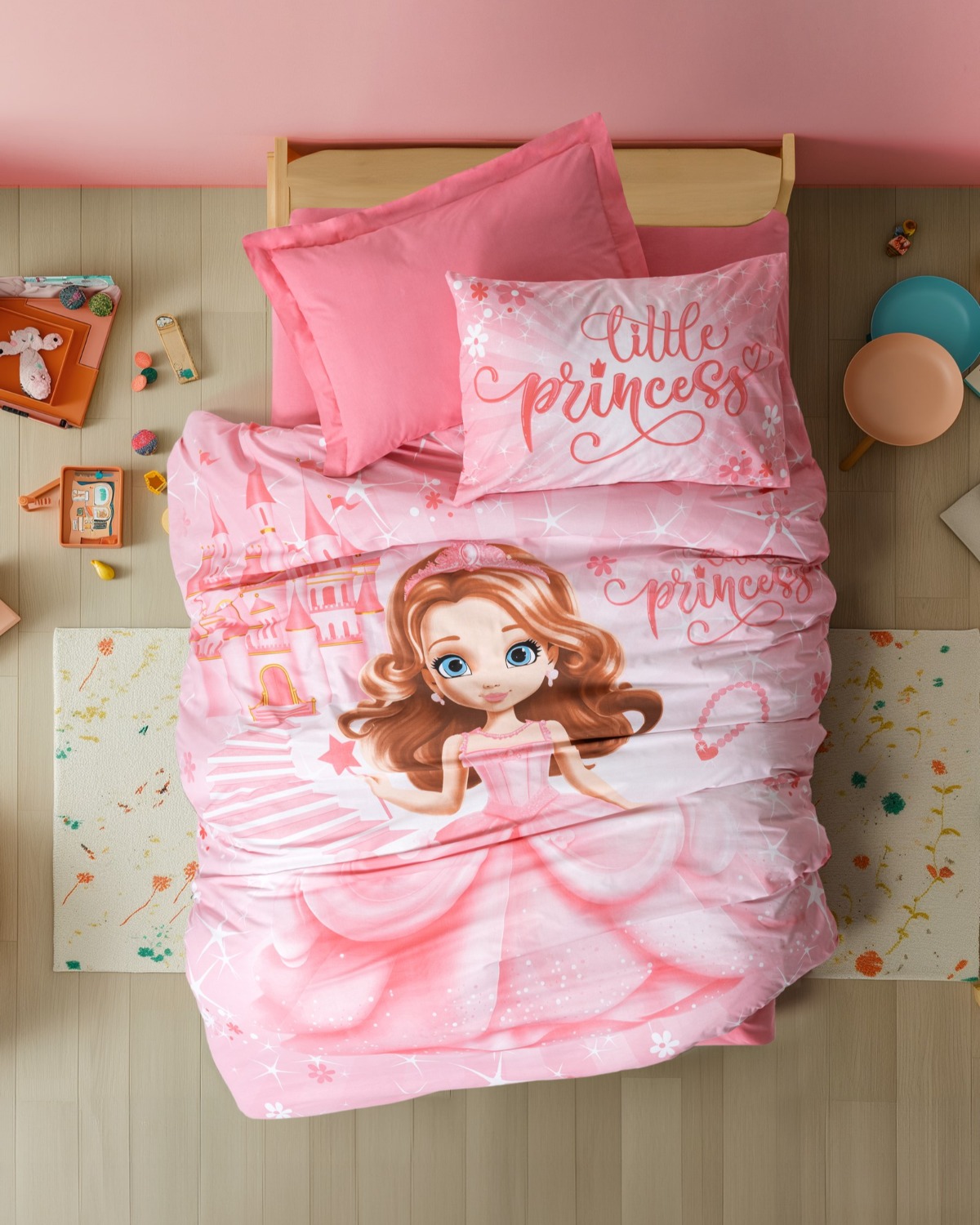 Cotton Box Junior Tek Kişilik Nevresim Takımı Gimbiya Pembe